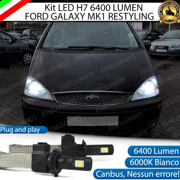 Kit Full LED H7 6400 Lumen 6000K bianco Anabbaglianti FORD GALAXY MK1