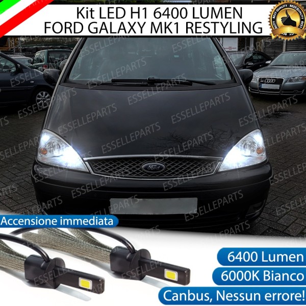 Kit Full LED H1 Abbaglianti 6400 Lumen 6000K bianco FORD GALAXY MK1
