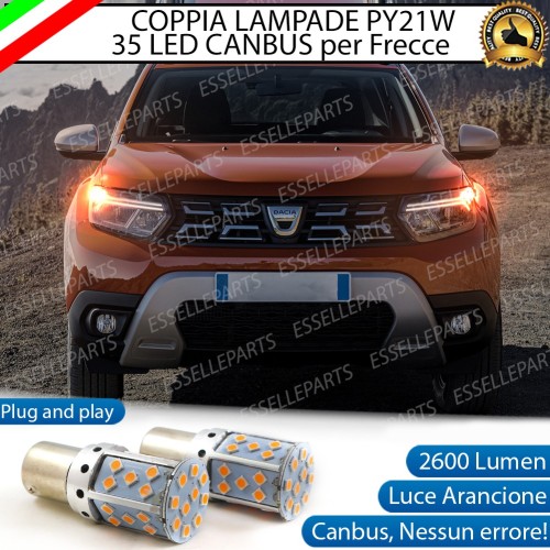 Coppia Frecce Anteriori PY21W 35 LED Canbus DACIA DUSTER II RESTYLING