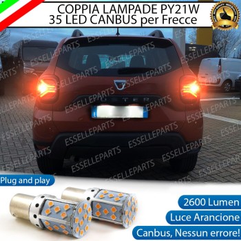 Coppia Frecce Posteriori PY21W 35 LED Canbus DACIA DUSTER II RESTYLING