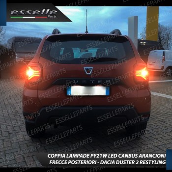 Coppia Frecce Posteriori PY21W 35 LED Canbus DACIA DUSTER II RESTYLING