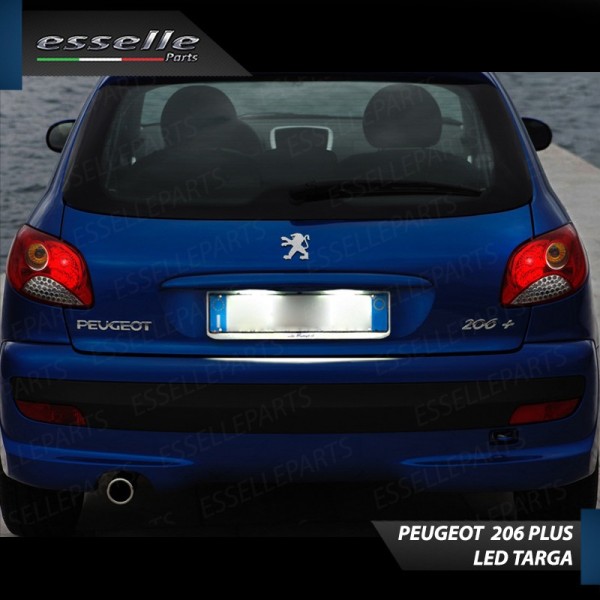 Led interni + Targa per Peugeot 206+