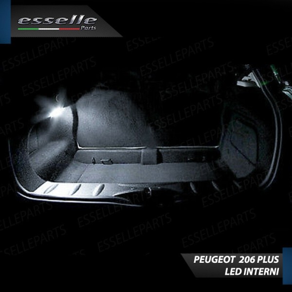 Led interni + Targa per Peugeot 206+