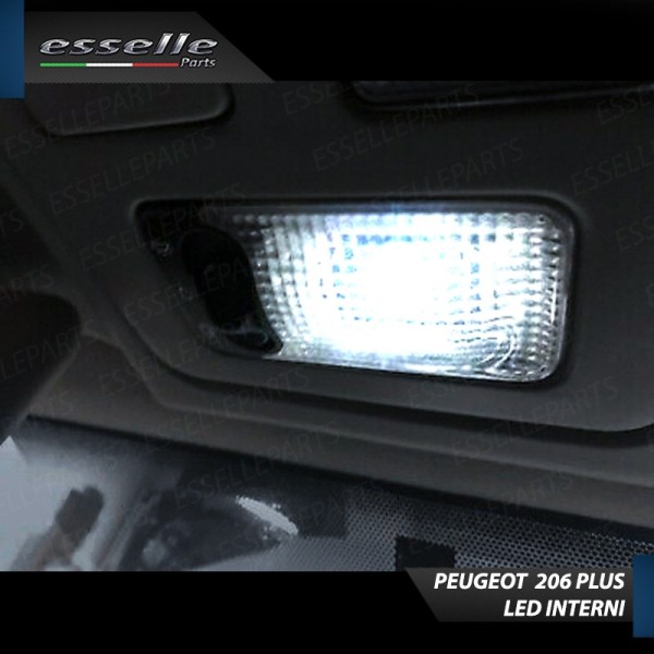 Led interni + Targa per Peugeot 206+