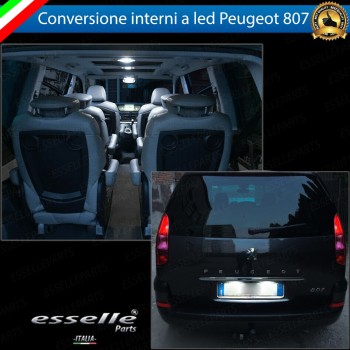 Led interni + Targa per Peugeot 807