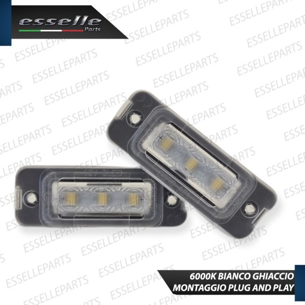 Coppia Placchette Luci Targa LED 6000K CANBUS per Mercedes ML W163