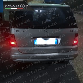 Coppia Placchette Luci Targa LED 6000K CANBUS per Mercedes ML W163