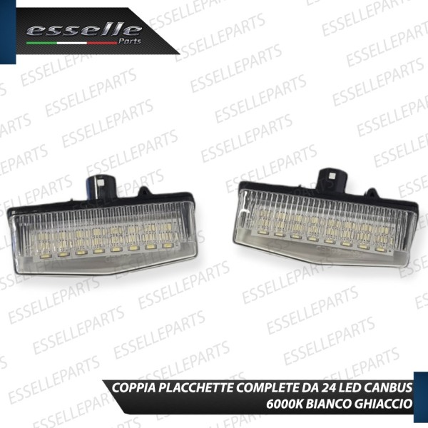 Coppia Placchette Luci Targa LED 6000K CANBUS per TOYOTA C-HR