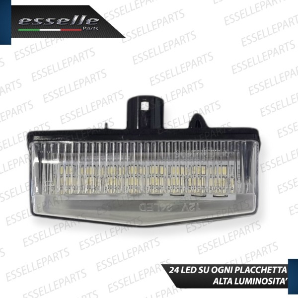 Coppia Placchette Luci Targa LED 6000K CANBUS per TOYOTA C-HR