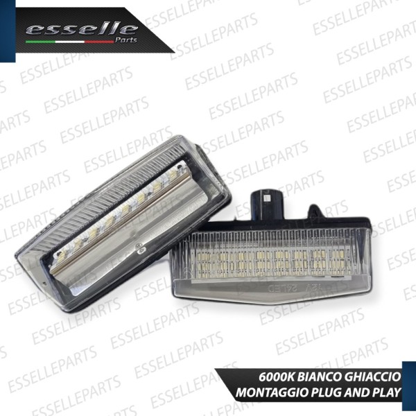 Coppia Placchette Luci Targa LED 6000K CANBUS per TOYOTA C-HR