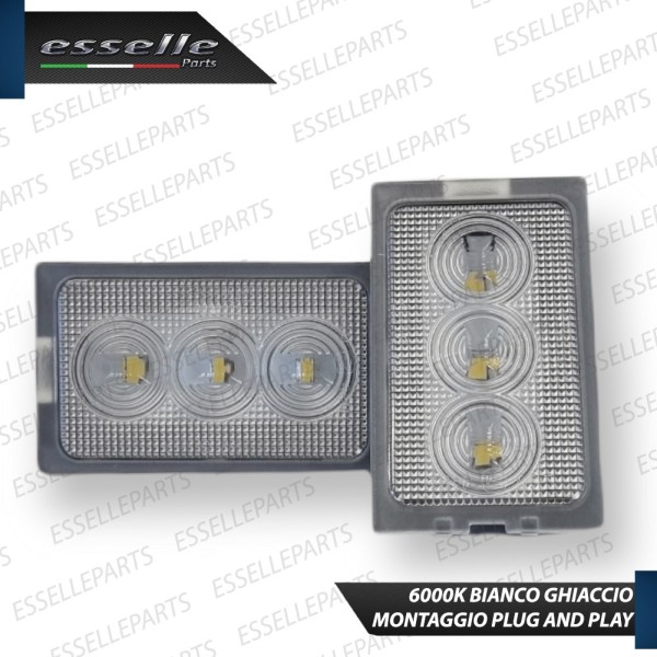 Coppia Placchette Luci Targa LED 6000K CANBUS per LAND ROVER DISCOVERY III