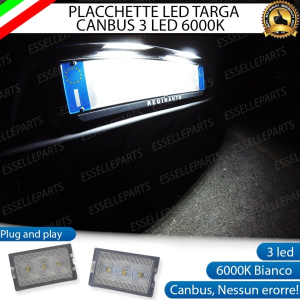 Coppia Placchette Luci Targa LED 6000K CANBUS per LAND ROVER RANGE ROVER III