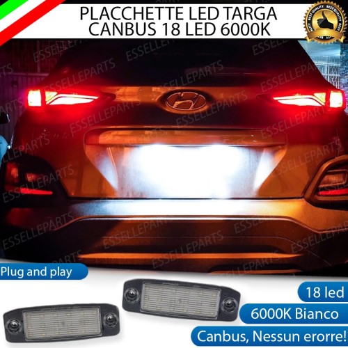 Placchette Luci targa 18 LED Canbus HYUNDAI KONA