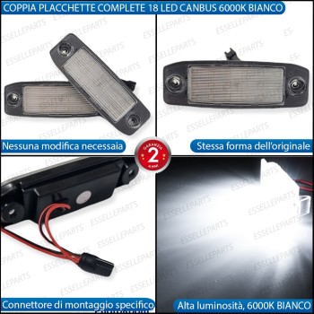 Placchette Luci targa 18 LED Canbus HYUNDAI SANTA FE IV