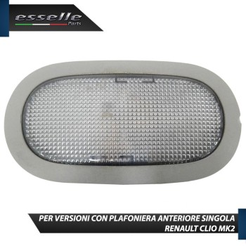 Kit LED interni Completo 6000K Canbus Renault Clio MK2 con plafoniera anteriore singola