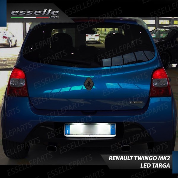Coppia Luci Targa T10 W5W 5 LED canbus 6000K Bianco per Renault Twingo II Restyling