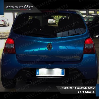 Coppia Luci Targa T10 W5W 5 LED canbus 6000K Bianco per Renault Twingo II Restyling