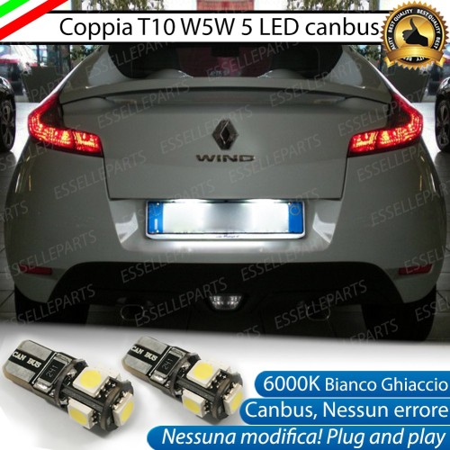 Luci Targa 5 LED Canbus 6000K per Renault Wind Roadster