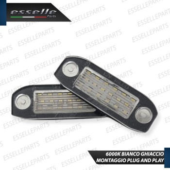 Placchette Luci targa 18 LED Canbus VOLVO S40 II