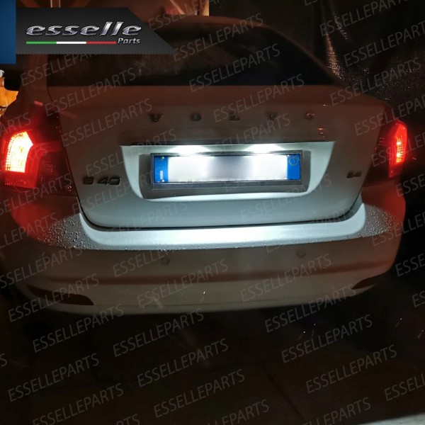 Placchette Luci targa 18 LED Canbus VOLVO S40 II