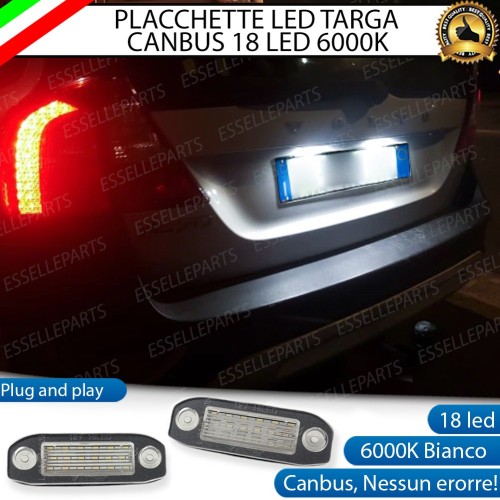 Placchette Luci targa 18 LED Canbus VOLVO V50