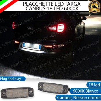Placchette Luci targa 18 LED Canbus KIA SPORTAGE III