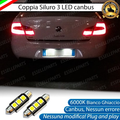Luci Targa 3 LED Canbus 6000K per Skoda Superb 2