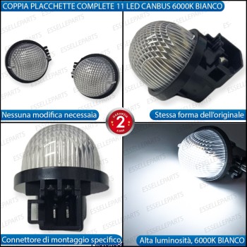 Placchette Luci targa 11 LED Canbus SUZUKI ALTO VII