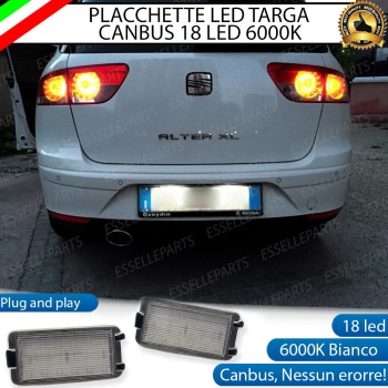 Placchette Luci targa 18 LED Canbus SEAT TOLEDO III