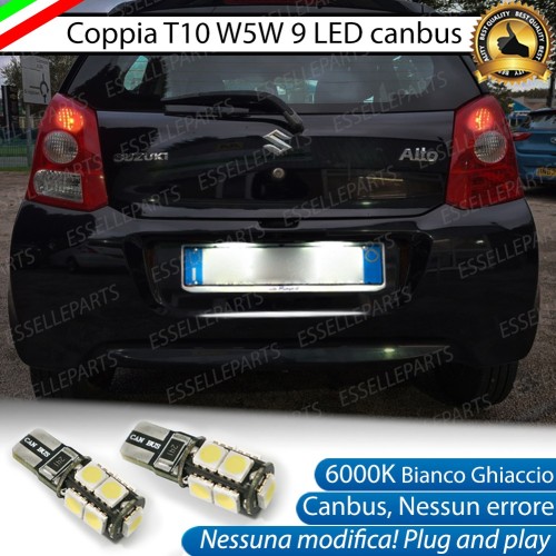 Luci Targa 9 LED Canbus 6000K per Suzuki Alto VII