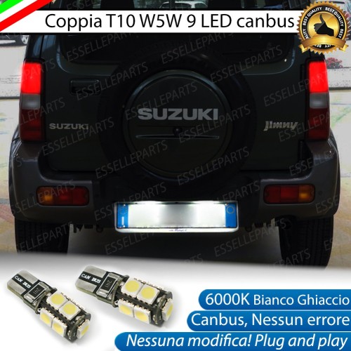 Luci Targa 9 LED Canbus 6000K per Suzuki Jimny II