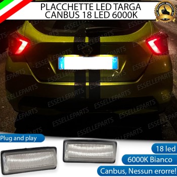 Placchette Luci targa 18 LED Canbus NISSAN NOTE II Placchette Luci targa 18 LED Canbus NISSAN NOTE II