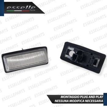 Placchette Luci targa 18 LED Canbus NISSAN NOTE II Placchette Luci targa 18 LED Canbus NISSAN NOTE II