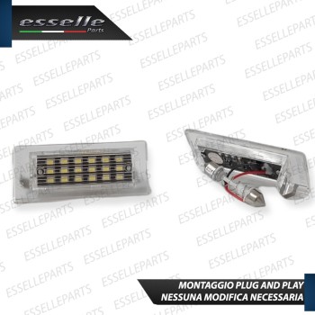 Placchette Luci targa 18 LED Canbus BMW X3 E83