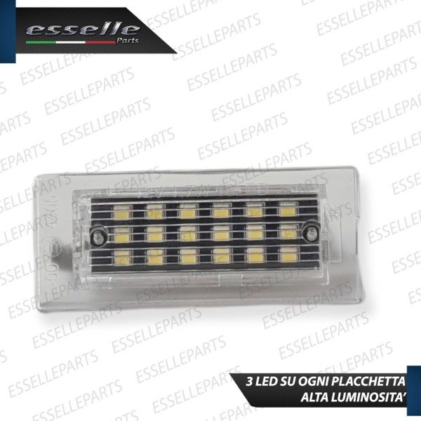 Placchette Luci targa 18 LED Canbus BMW X5 E53