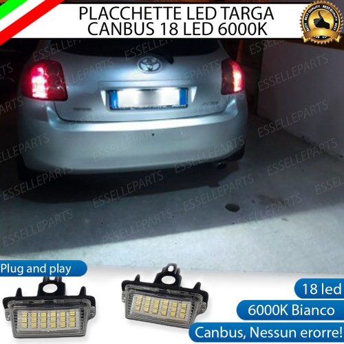 Placchette Luci targa 18 LED Canbus TOYOTA AURIS I RESTYLING