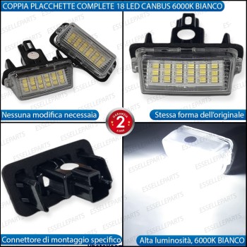 Placchette LED Targa Toyota Avensis MK3 Restyling Dal 2011