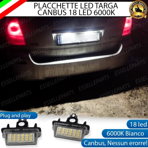 Placchette Luci targa 18 LED Canbus TOYOTA VERSO S