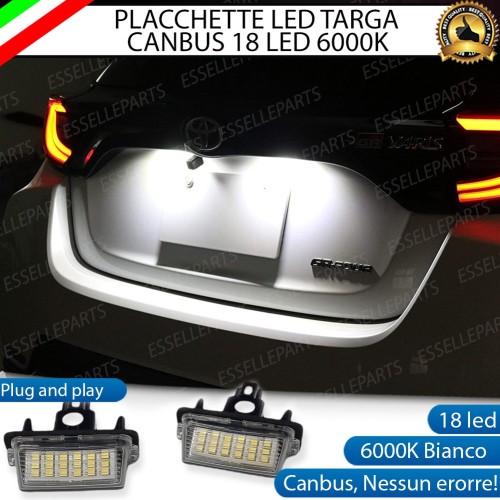Placchette Luci targa 18 LED Canbus TOYOTA YARIS IV