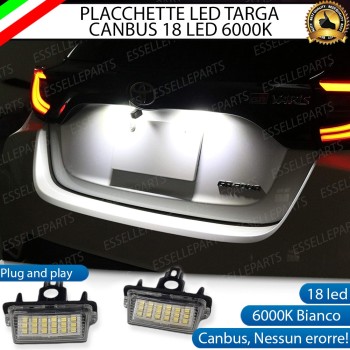 Placchette Luci targa 18 LED Canbus TOYOTA YARIS IV