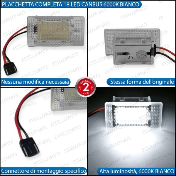 Placchetta Vano Bagagli LED 6000K CANBUS per FORD C-MAX MK1