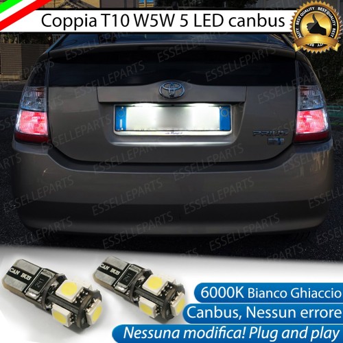 Luci Targa 5 LED Canbus 6000K per Toyota Prius II