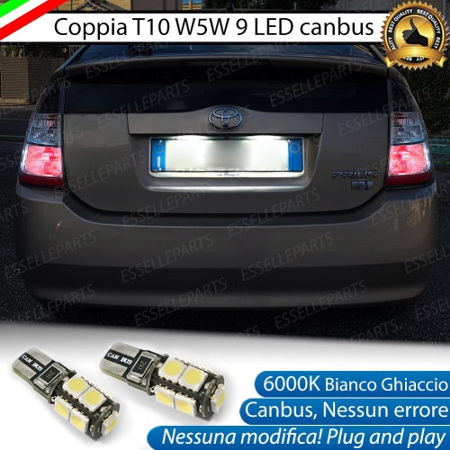 Luci Targa 9 LED Canbus 6000K per Toyota Prius II