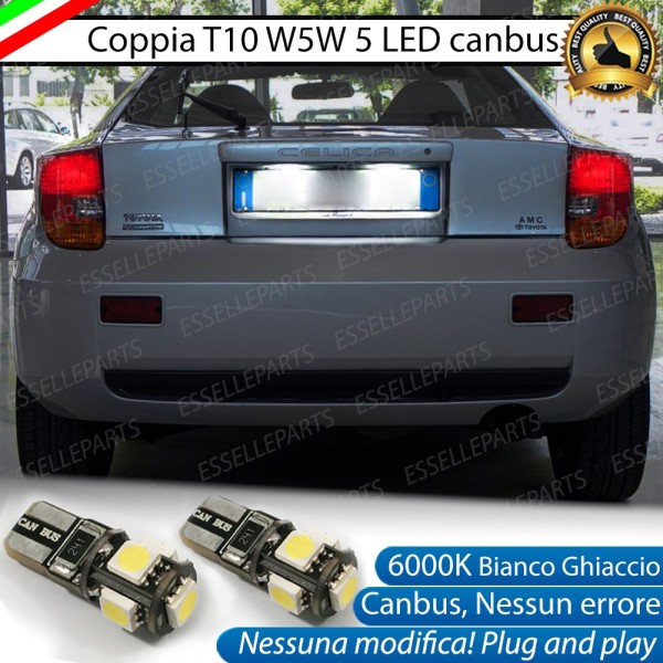 Luci Targa 5 LED Canbus 6000K per Toyota Celica II
