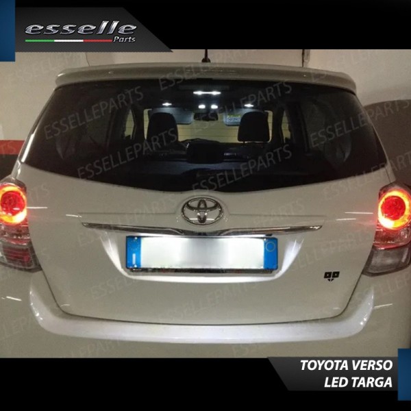 Luci Targa 9 LED Canbus 6000K per Toyota Verso