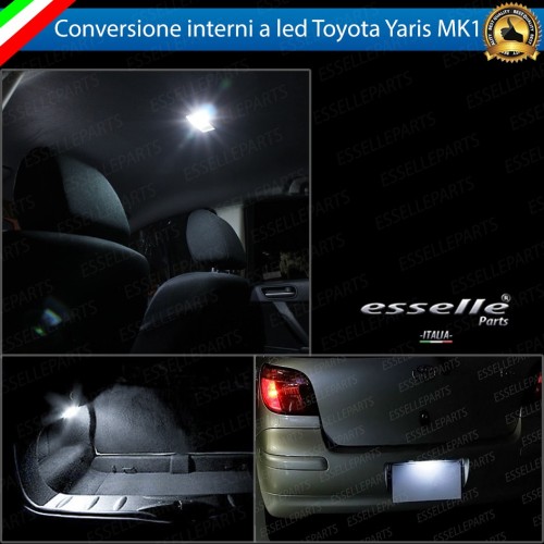Led interni + Targa TOYOTA YARIS MK1