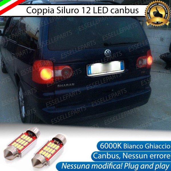 Luci Targa 12 LED Canbus 6000K per VW SHARAN 7M
