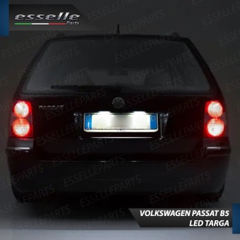 Coppia lampade siluro 3 LED Luci Targa Canbus 6000K bianco VW Passat B5 Dal 2001