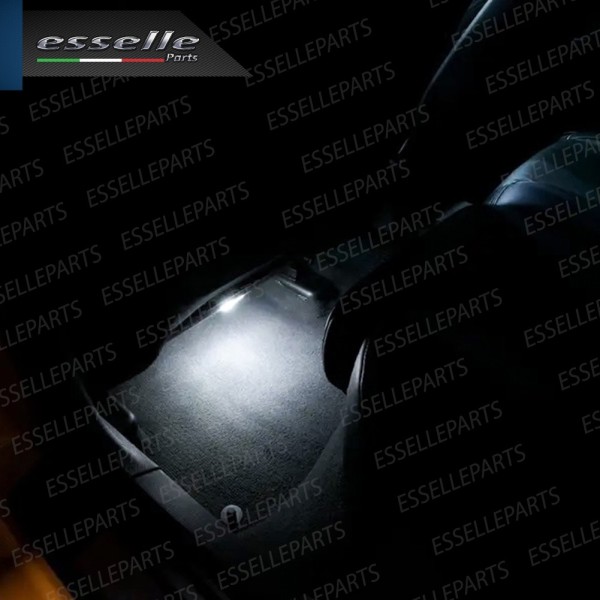 Coppia Placchette Vano Piedi POSTERIORE LED 6000K CANBUS per MERCEDES CLASSE A W176