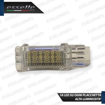 Coppia Placchette Vano Piedi POSTERIORE LED 6000K CANBUS per MERCEDES GLA X156